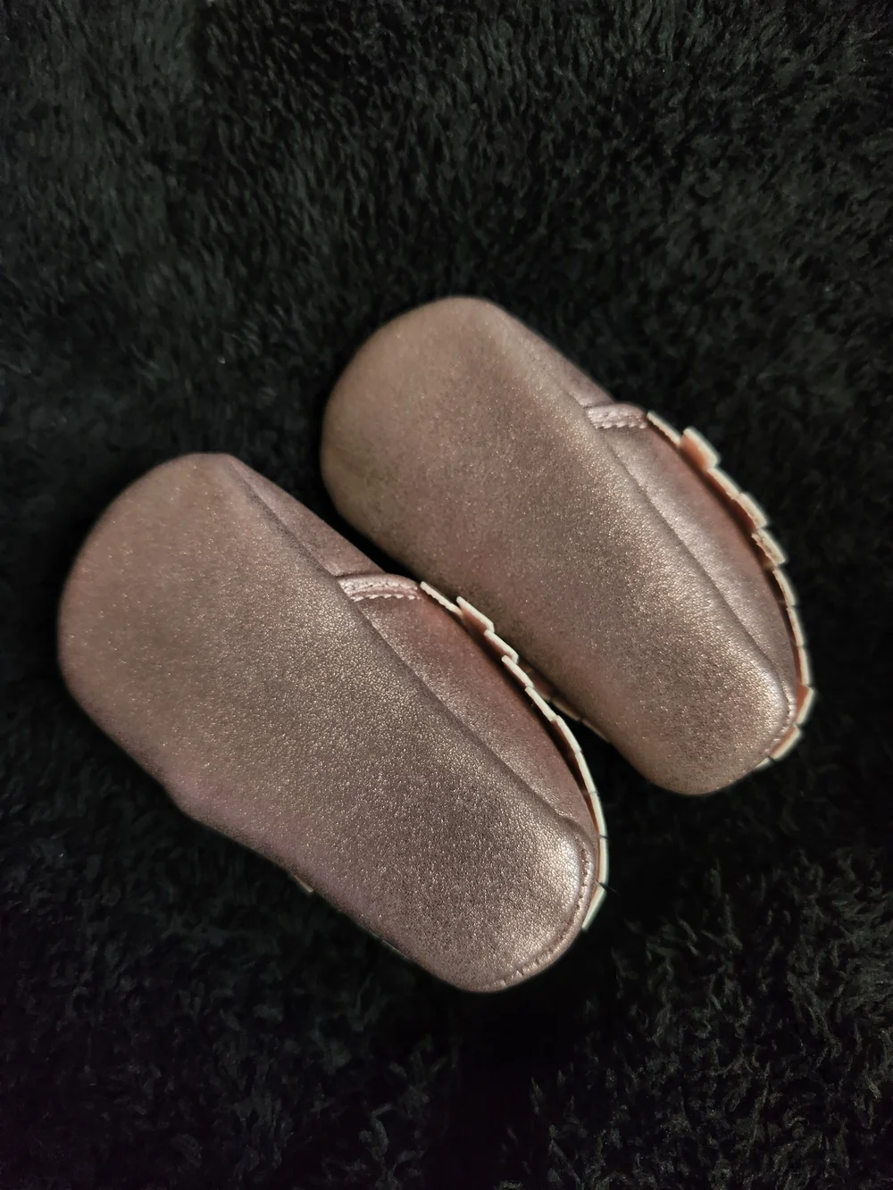 Cat & Jack Metallic Rose Moccasins with Fringe